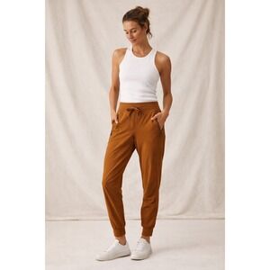 Athleta Trekkie North Jogger Pants Women's Size 10 Brown Elastic Waist Pockets